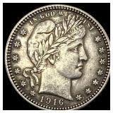 1916-D Silver Barber Quarter CLOSELY  UNCIRCULATE