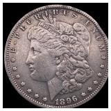 1896-O Silver Morgan Dollar ABOUT UNCIRCULATED