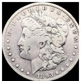 1893-CC Silver Morgan Dollar NICELY CIRCULATED