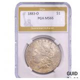 1883-O Morgan Silver Dollar PGA MS66