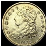 1832 Capped Bust Silver Dime  CLOSELY  UNCIRCULAT