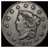 1817 Coronet Head Large Cent NEARLY UNCIRCULATED