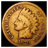 1870 Indian Head Cent NICELY CIRCULATED