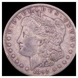 1892-O Silver Morgan Dollar ABOUT UNCIRCULATED