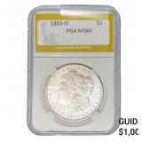 1883-O Morgan Silver Dollar PGA MS66