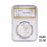 1897-S Morgan Silver Dollar PGA MS64