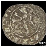 Crusader Cyprus Janus, 1398-1432 Silver Denier CL