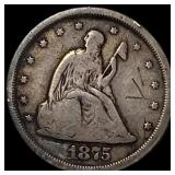 1875-S Seated Liberty 20 Cents NICE CIRC