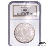 1881-S Morgan Silver Dollar NGC MS64