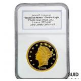 2007 Gold 1oz James B Longcare "Proposed Motto"