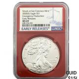2020-S Silver Eagle NGC MS69