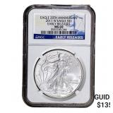 2011-W Silver Eagle NGC MS69 25th Anniversary
