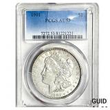 1901 Morgan Silver Dollar PCGS AU53