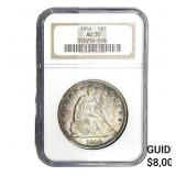 1844 Seated Liberty Dollar NGC AU55