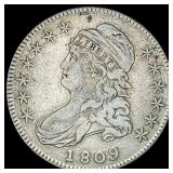 1809 Capped Bust Half Dollar LIGHTLY  CIRCULATED