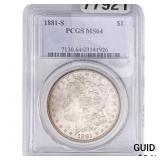 1881-S Morgan Silver Dollar PCGS MS64