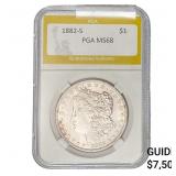 1882-S Morgan Silver Dollar PGA MS68