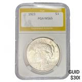 1923 Silver Peace Dollar PGA MS65