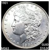 1901 Morgan Silver Dollar CHOICE BU