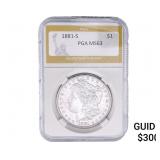 1881-S Morgan Silver Dollar PGA MS63