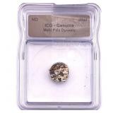 Mahi Pala Dynasty Copper Jital ICG Genuine