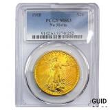 1908 $20 Gold Double Eagle PCGS MS63 No Motto