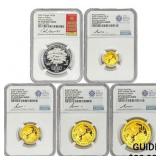 [5]2025 Gold 4-Coin G.Brit Set/1oz Platinum $100