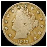 1912-S Liberty Victory Nickel NICELY CIRCULATED