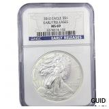 2010 Silver Eagle NGC MS69