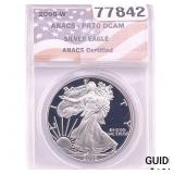2006 Silver Eagle ANACS PR70 DCAM
