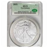 2023 Silver Eagle CAC MS70 First Delivery
