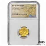 Byzan. Maur.Tiberius 582-602 Gold Tremissis 1.49G