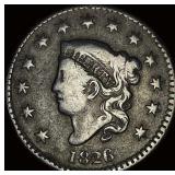 1826 Coronet Head Large Cent LIGHTLY CIRCULATED