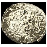 1540-1590 Hungary Madonna&Child Silver Denar CLOSE