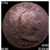 1793 Liberty Cap Large Cent NEARLY UNCIRCULATED