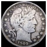 1909 Barber Half Dollar LIGHTLY CIRCULATED