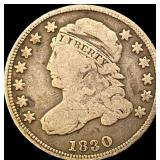 1830 Capped Bust Dime NICELY CIRCULATED