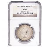 1952 Washington Carver Half Dollar NGC MS62