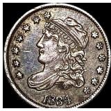 1834 Capped Bust Half Dime NEARLY  UNCIRCULATED