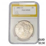 1882-CC Morgan Silver Dollar PGA MS66