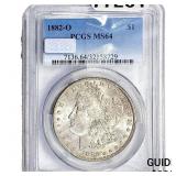 1882-O Morgan Silver Dollar PCGS MS64