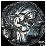 Attica Athens 393-294 AD Silver Tetradrachm NEARL