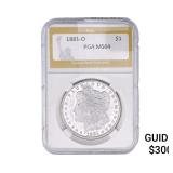 1881-O Morgan Silver Dollar PGA MS64