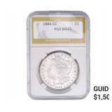 1884-CC Morgan Silver Dollar PGA MS65