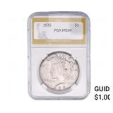 1935 Silver Peace Dollar PGA MS64