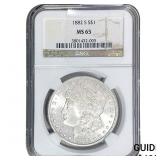 1882-S Morgan Silver Dollar NGC MS65