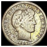 1907-O Silver Barber Dime LIGHTLY CIRCULATED