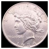 1934 Peace Silver Dollar CLOSELY UNCIRCULATED