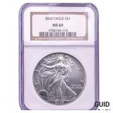 2004 Silver Eagle NGC MS69