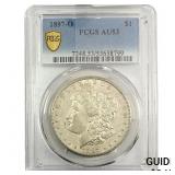 1897-O Morgan Silver Dollar PCGS AU53